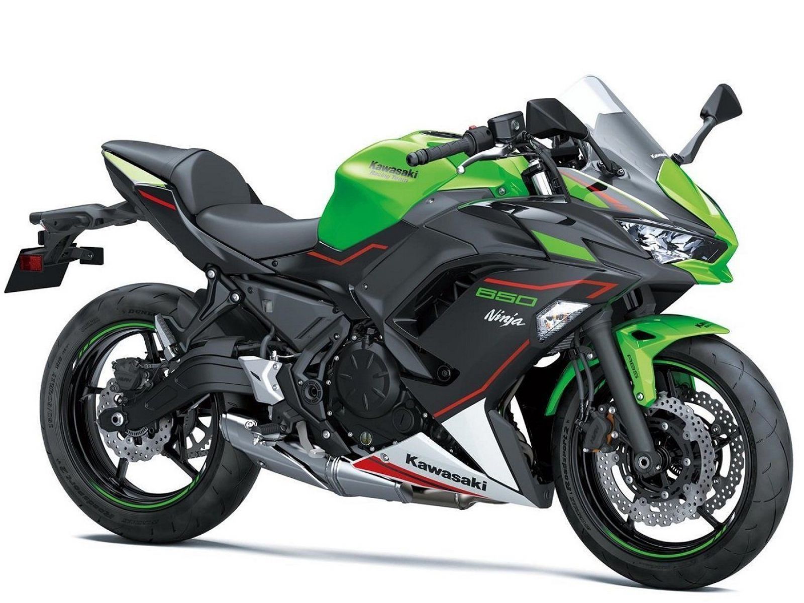 Мотоцикл KAWASAKI NINJA 650 - Lime Green/Ebony/Pearl Blizzard White '2022